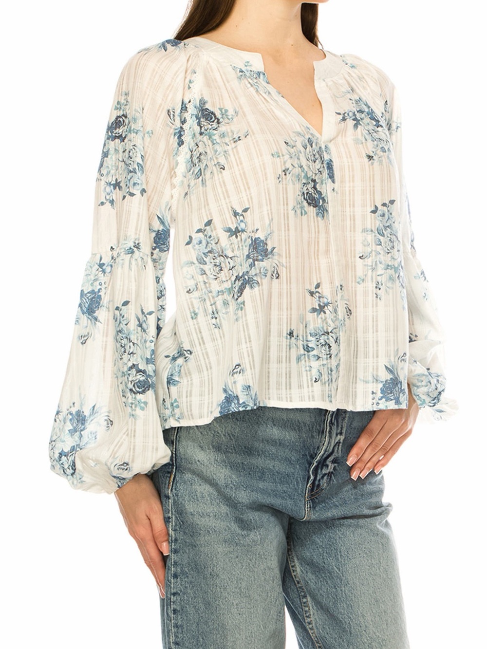 NWT A Collective Story Floral Top Size Medium - Picture 3 of 8